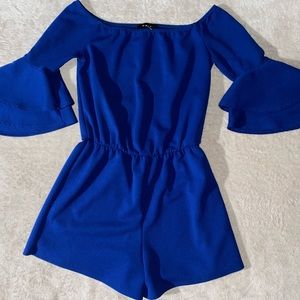 Royal blue romper